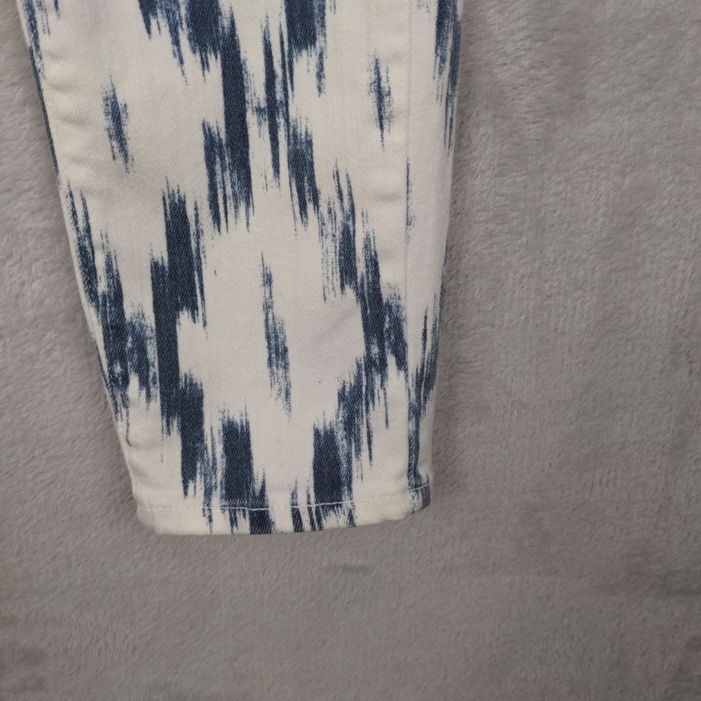 Paige Verdugo Ultra Skinny Jeans Women Sz 26 White Blue Stretch Coastal Cowgirl - Picture 6 of 13